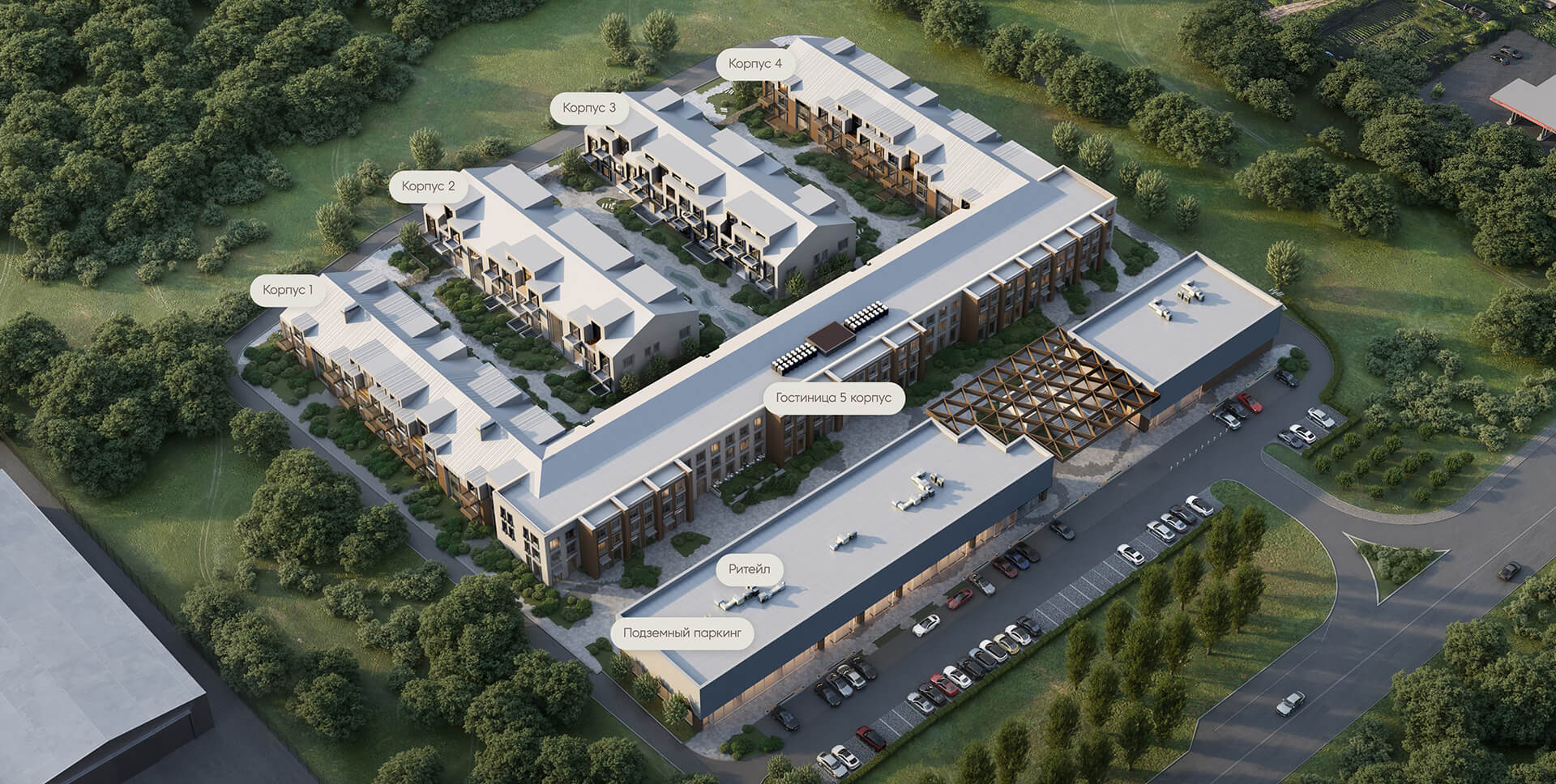 Генплан апарт-отеля Карлуу